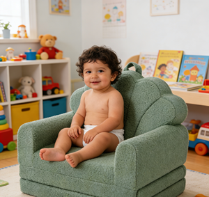 Sofá Convertible Moderno con Funda de Tela Lavable, Cómodo Sillón <span class=keywords><strong>Plegable</strong></span> para Dormitorio, Hospital, Niños Pequeños, Cómodo Reposapiés para Sala de Estar - Product Image 2