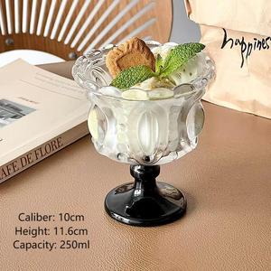 Mangkuk/cangkir makanan penutup kaca Tulip berkaki lucu kecil-sempurna untuk makanan penutup, Sundae, es krim, buah, Salad, makanan ringan, - Product Image 2