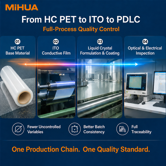 Switchable PDLC Film UV Protection Heat Insulation Smart Film for Glass Window Energy Saving