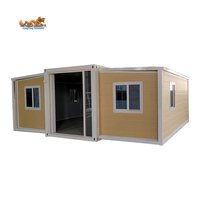 Conteneur pliable extensible mobile de 20 pieds, petites maisons modulaires portables de 20 pieds, camps de maisons