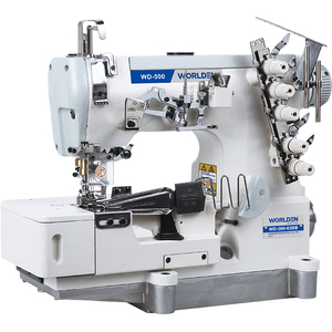 Factory Supplying WD-500-02BB High Speed Flat-bed Garment Industry Interlock Sewing <b>Machine</b> with Tape <b>Binding</b> Good Price - Product Image 1