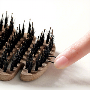 Al por mayor Peine para el cabello de cerdas de jabalí Pinecone, para volumen en las raíces, masaje del cuero cabelludo, peine de púas desenredante, cepillo para el cabello viral para mujer - Product Image 4