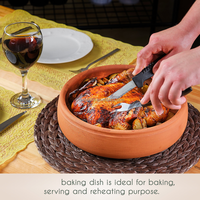 Bol en terre cuite, pot en argile, pots de cuisine mexicains, ustensiles de cuisine en terre cuite, plat de service non verni, casserole indienne, plats de service coréens