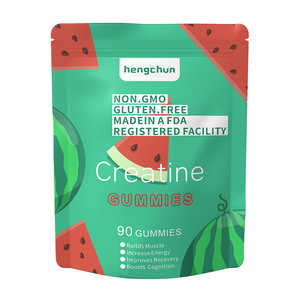 Complément alimentaire de créatine pour la croissance musculaire, pré-entraînement, 3000 mg, gommes, créatine infusée, 90 gommes, mangue, 5 grammes, fabricant - Product Image 4