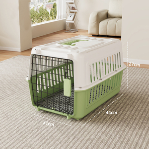 <span class=keywords><strong>Prix</strong></span> usine boîte de Transport pour animaux de compagnie de luxe réglable maille chien Cage de voyage Portable en plastique fil porte compagnie aérienne approuvée pour vétérinaire - Product Image 5