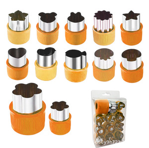 Tiện ích nhà bếp của nhãn hiệu cầm tay thép không gỉ cookie trái cây và rau cắt thực phẩm bánh sandwich Báo Chí Cookie công cụ - Product Image 2