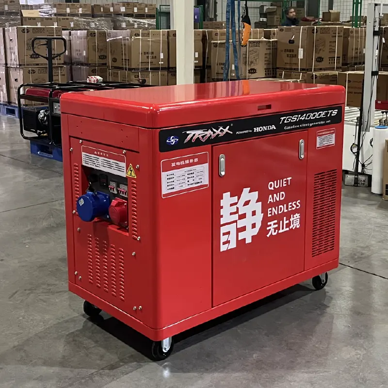 Honda TG14000ETS Super Silencieux 10kVA 12kVA Générateur à essence électrique avec 50/60Hz à essence pour usage domestique