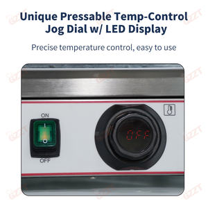 Gril à panini électrique en acier inoxydable pour restaurant, plaque chauffante numérique sans fumée pour <span class=keywords><strong>sandwich</strong></span>, panini, <span class=keywords><strong>poulet</strong></span>, steak, côtelette de porc - Product Image 5