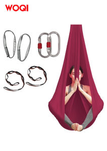 WOQI Haute Qualité Sangle Mousqueton Antigravité Yoga Nylon Swing Set Aerial Yoga <span class=keywords><strong>Hamac</strong></span> - Product Image 3