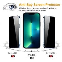 Grosir Kaca Pelindung Privasi 6.1 Inch Vidrios Templados Para Celular untuk iPhone 16e 14 13 Pro, Pelindung Layar Kaca Tempered