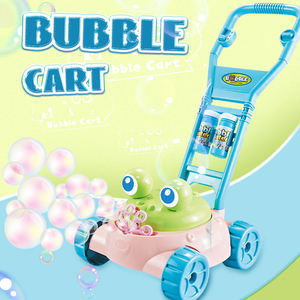 Machine à bulles d'extérieur pour enfants, chariot à bulles en forme de grenouille de dessin animé, jouet à bulles d'été avec musique - Product Image 2