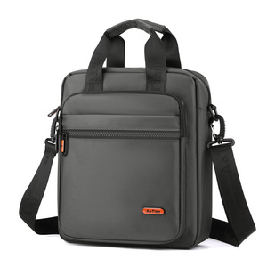 Haute qualité Oxford hommes bandoulière sac de messager grande capacité unique épaule affaires sac à bandoulière fermeture éclair Vintage Polyester - Product Image 4