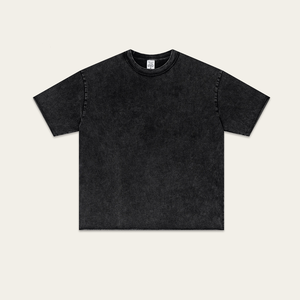 T-shirt tendance de marque, coupe ample et lourde, nouveau, 275g de coton lavé, ourlet roulé vintage, coupe ample, manches courtes pour homme - Product Image 6