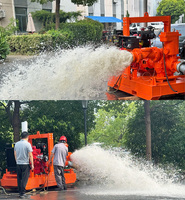 Pompe centrifuge de drainage diesel auto-amorçante à haut débit de 6 pouces, homologuée CE, avec système Venturi, pour vide profond