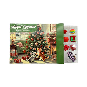 <span class=keywords><strong>Calendario</strong></span> de <span class=keywords><strong>Adviento</strong></span> Navideño de 24 Días con Juguetes Vacíos para <span class=keywords><strong>Gatos</strong></span>, Golosinas para Perros, Laminación Mate en Relieve, <span class=keywords><strong>Calendario</strong></span> Navideño de 24 Días para Mascotas - Product Image 5