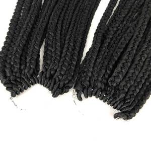Extensiones de <span class=keywords><strong>Cabello</strong></span> Sintético Pre-Enlazadas de 20 Pulgadas, Estilo Senegalés, para Crochet, Trenzas en Caja - Product Image 5