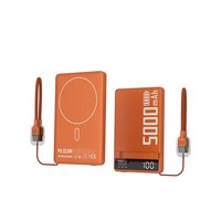 Banco de Energía Recargable Tipo-C Súper Rápido con Cable, Carga Inalámbrica, Multifuncional, con Indicador LED