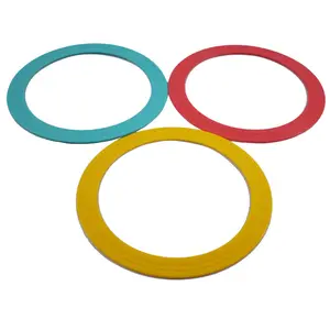 3 buah Set lingkaran akrobatik plastik Juggling Rings