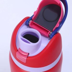 Gobelet isotherme personnalisé avec poignée - Bouteille d'eau en acier inoxydable pour l'extérieur et l'infusion de fruits - Cadeau promotionnel idéal - Product Image 2