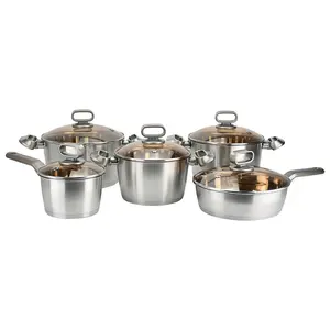 Chaozhou Caitang Supplier Kitchenware Stainless Steel Pot Induction Cookware