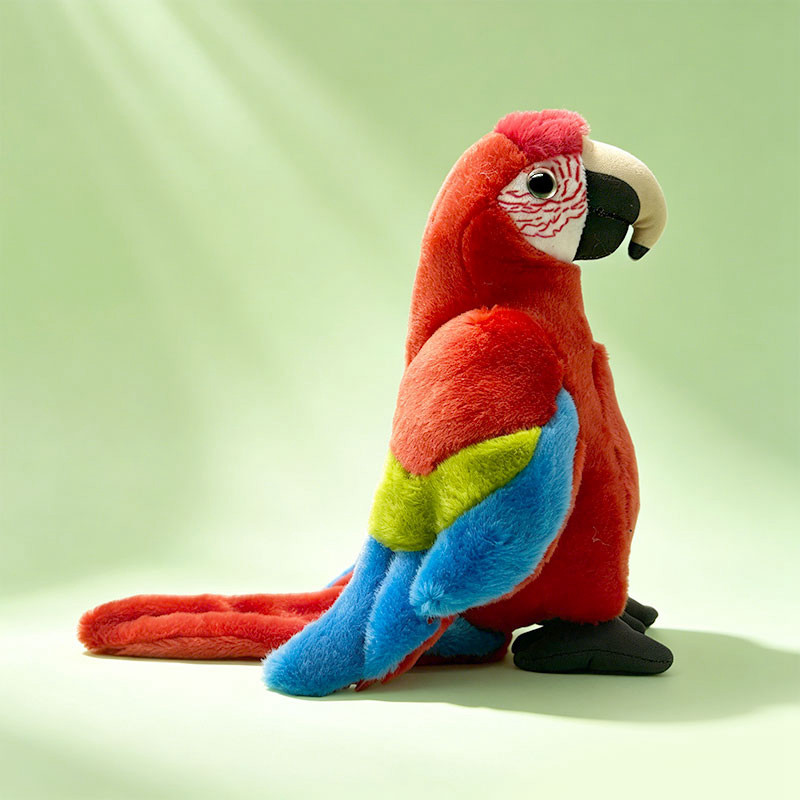 Guacamaya roja y verde