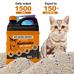 High Density <b>Cat</b> Sand Strong Clumping Low Dust Long Lasting Odor Control Round Ball Shape 0.5mm Bentonite <b>Cat</b> <b>Litter</b> - Product Image 1