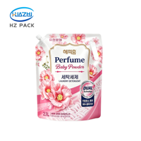 Pochettes Doypack à bec verseur de 1L à 5L, anti-fuite, personnalisables, pour emballage de tampons, détergent lessive, lotion corporelle/mains
