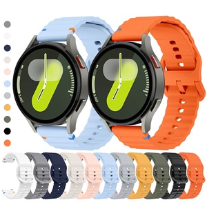 Cinturino sportivo ufficiale in Silicone per Samsung Galaxy Watch <span class=keywords><strong>7</strong></span> FE <span class=keywords><strong>6</strong></span> 4 5 bracciale Galaxy Watch4 <span class=keywords><strong>6</strong></span> Classic <span class=keywords><strong>band</strong></span> - Product Image 1