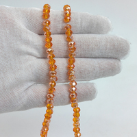 Perles en verre de cristal colorées et brillantes de 2/3/4/6/8 mm, perles en cristal facettées pour la fabrication de bijoux