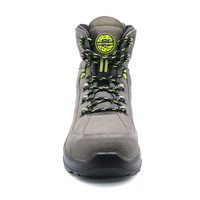 Chaussures de sécurité de randonnée MaxiTough à embout d'acier, tige en daim, semelle extérieure anti-perforation PU/PU, doublure en mesh, bottes de travail industrielles