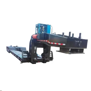 Lowbed Semi Remolque Transporte Maquinaria Pesada Lowboy Semi Remolque En Venta