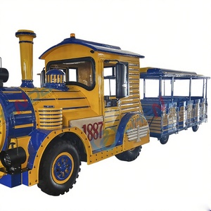 4 Seats Resort Tourist in the Mall Fun Kids Indoors Electric <b>Outdoor</b> Amusement Trackless <b>Train</b> Ride - Product Image 5