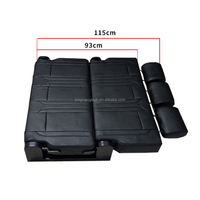 Siège-lit pliable réglable manuellement LXRV, largeur et couleur personnalisables, matériau sur mesure, pour camping-car, fourgonnette, véhicule de loisirs, pour 3 personnes