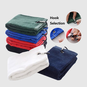 Serviettes de golf personnalisées à faible MOQ, serviettes vierges à broder, serviettes de golf en coton avec clip - Product Image 3