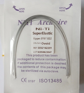 Archwires de <span class=keywords><strong>ortodoncia</strong></span> médica UM Niti alambre redondo 014 Alambre de <span class=keywords><strong>arco</strong></span> súper elástico 10 unids/bolsa Ovoid <span class=keywords><strong>Damon</strong></span> - Product Image 3