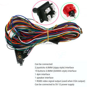 28PJamma 56-Pin-Kabelbaum Kunststoff-Webstuhl kabel 2 Spieler Stick Button Jamma Game Board-Anschluss für CRT CGA Pandora-Spiel - Product Image 3