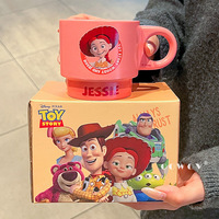 Ensemble de tasses en céramique empilables Toy Story 4 pièces 300 ml Woody Buzz Jessie Alien Tasse à café en dessin animé Boîte cadeau