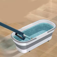 Seau pliable multifonctionnel de grande capacité pour le lavage de voiture, la pêche et le camping, épaissi et portable pour la maison