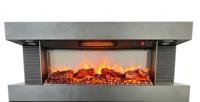 Cheminée électrique à flamme LED tactile 3D intégrée, thermostat réglable, télécommande, utilisation en extérieur, hôtel, construction métallique