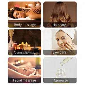 Óleo massageador feminino para reparação, óleo de massagem para cuidados com a pele, rosto e cabelo, com pétalas de rosa naturais, multiuso