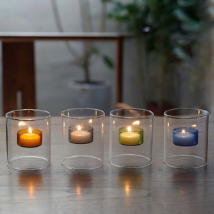 Porte-<span class=keywords><strong>bougie</strong></span> en terre cuite, support de <span class=keywords><strong>bougie</strong></span> en poterie rustique pour un style méditerranéen - Product Image 1