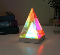 Cadeau de saint valentin créatif led veilleuse cônes Rubik's Cube table décor lampe jeux salle décoration led veilleuse