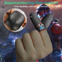 Manchons pour doigts en fibre d'argent, doux au toucher, améliorent l'expérience de jeu, un essentiel pour l'e-sport