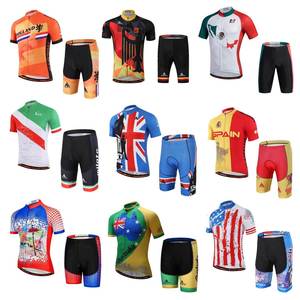 Ensemble de maillots et de shorts de cyclisme unisexes de haute qualité, respirants, écologiques, à séchage rapide, sublimés, pour l'entraînement en équipe professionnelle - Product Image 1