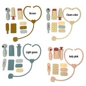 Kit de <span class=keywords><strong>Doctor</strong></span> de Juguete de Silicona para Niños, Kit de Juego Sensorial Montessori con Bolsa de Almacenamiento para Niños y Niñas - Product Image 5
