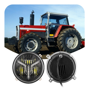 Đèn pha <span class=keywords><strong>LED</strong></span> tròn Fendt Tractor 5.5 inch 41W, chế độ chiếu xa/gần, màu bạc/đen tùy chọn dành cho máy kéo - Product Image 5