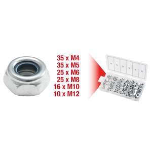 KS TOOLS-970,0120 Surtido de tuercas autoblocantes, (146 uds)-ELEMENTOS EAN 4042146478219 PARA FIJACIONES DE FIJACIÓN - Product Image 3