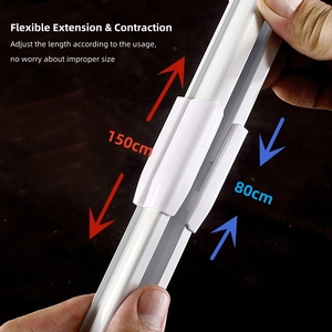 Trung Quốc Nhà máy phong cách mới nhôm Kính thiên văn tắm Rèm đường sắt - Product Image 2