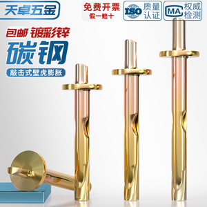 Hammer Drive Expansion Bolt 6mm Zinc Plated For Cement Walls Construction Anchors - Product Image 5