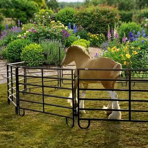 Panneaux de clôture portables Xianteng en métal galvanisé robuste pour enclos à bétail, ferme, chevaux - Product Image 1